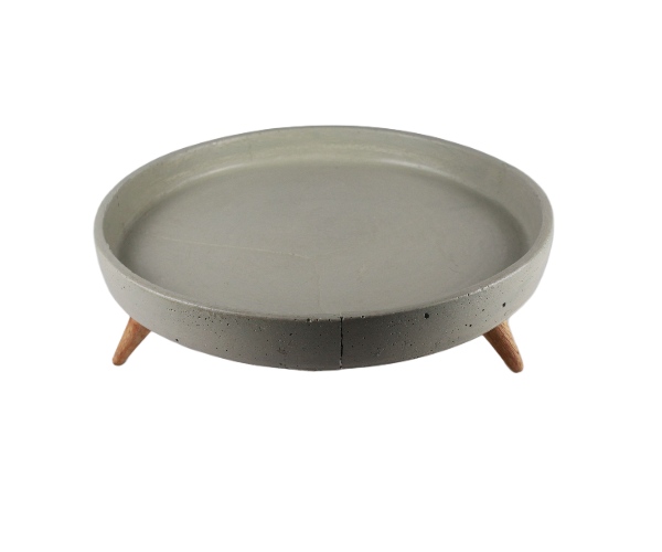 SUPORTE CONCRETO C/PE DE MADEIRA D=39 A=10CM