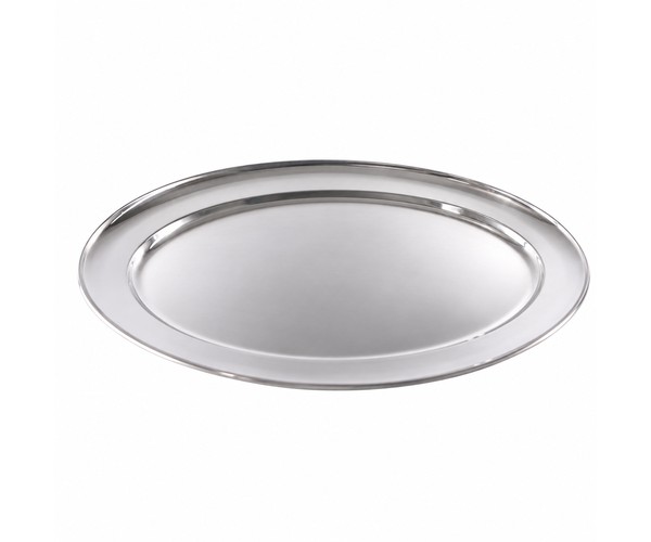 BANDEJA PRATA OVAL LISA 56X38CM