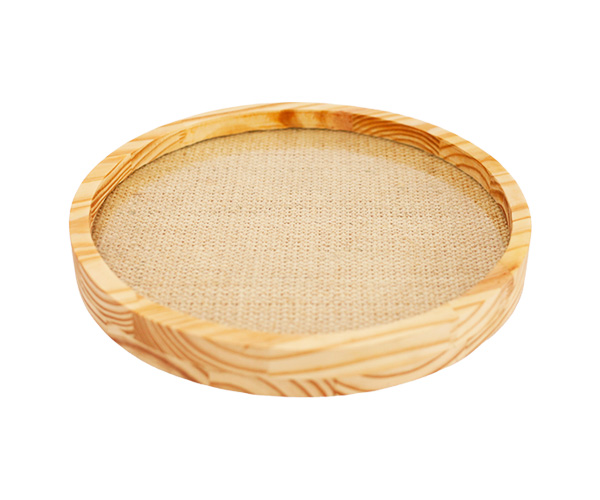 BANDEJA MADEIRA RED COM SISAL D=40CM