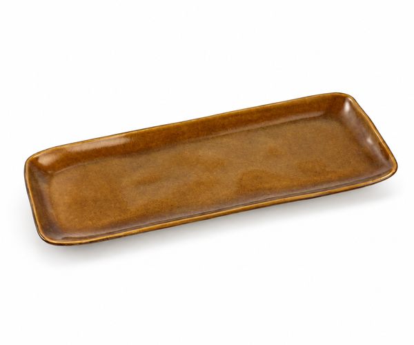 TRAVESSA RETANGULAR M ORGANICO AMBAR 33X12CM