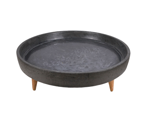 SALADEIRA CONCRETO RED CHUMBO C/PE 40X5