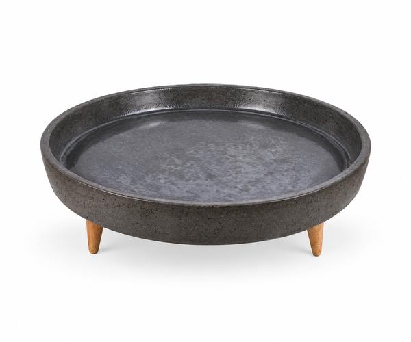 SALADEIRA CONCRETO RED CHUMBO C/PE 40X5