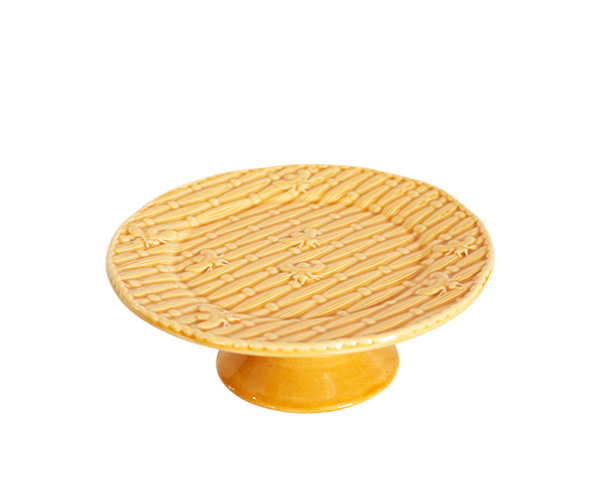 SUPORTE BOLO RED BEE MOSTARDA 20X7CM