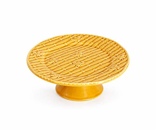 SUPORTE BOLO RED BEE MOSTARDA 20X7CM