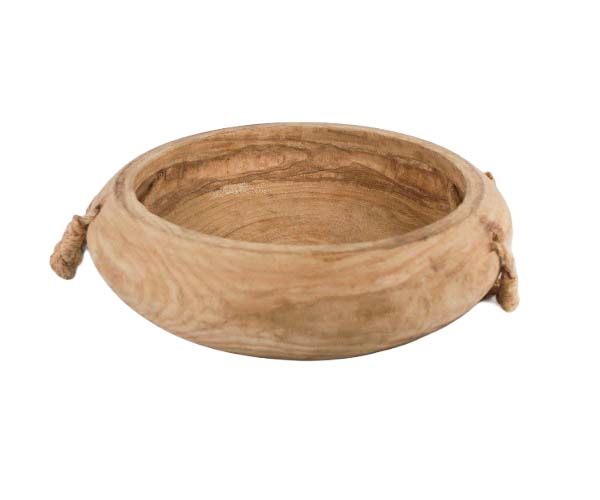 CUMBUCA MADEIRA ABAULADA C/ ALCA 36X9CM