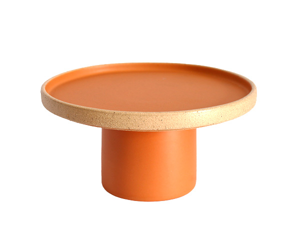 SUPORTE RED C/ PE CILINDRO CARAMELO 12,5X25,5CM
