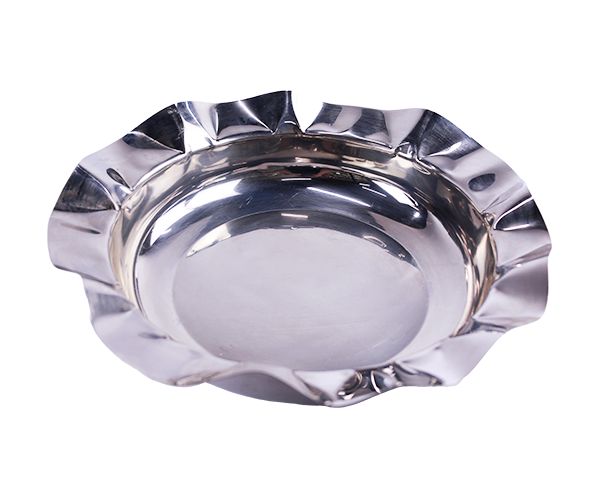 SALADEIRA AÇO INOX ONDULADA W 45,5X10,5CM