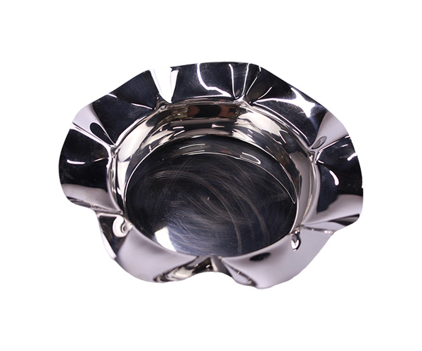SALADEIRA AÇO INOX ONDULADA W 28,5X5CM