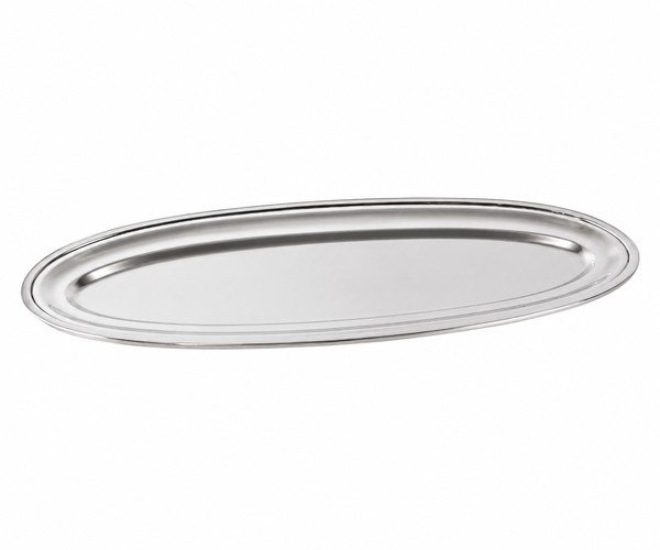 BANDEJA PRATA OVAL LISA 68X37CM