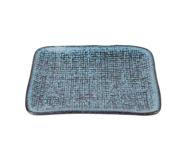TRAVESSA RETANGULAR JUTA PETROLEUM 17,5X13CM