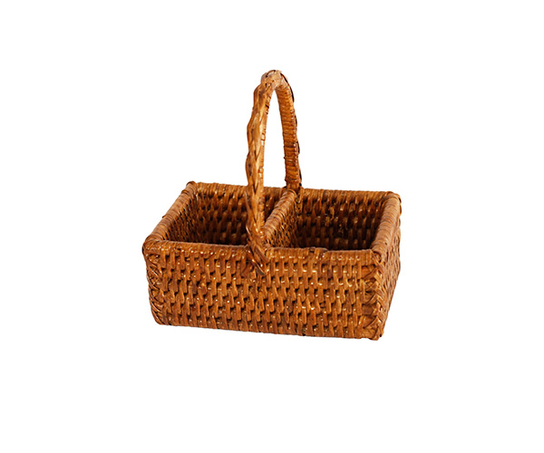 PORTA ADOÇANTE EM RATTAN 12X8CM