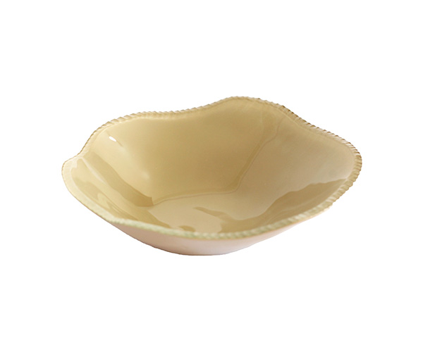 SALADEIRA VIDRO FENDI APICUADO 32X10CM