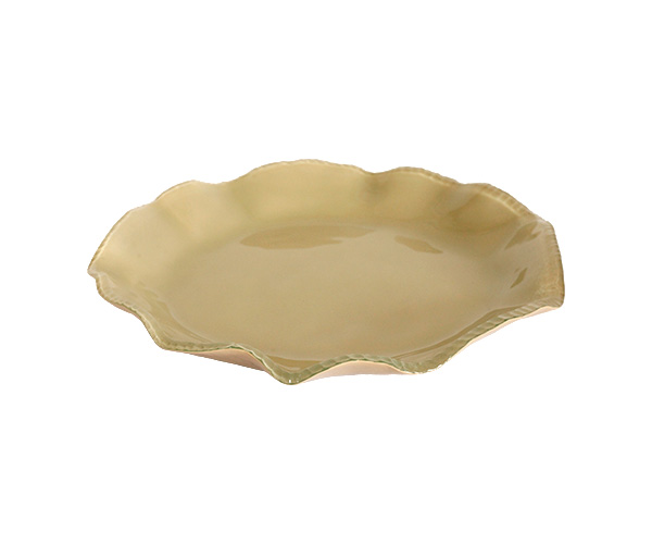 TRAVESSA VIDRO FENDI ONDULADA APICUADO 37X5CM