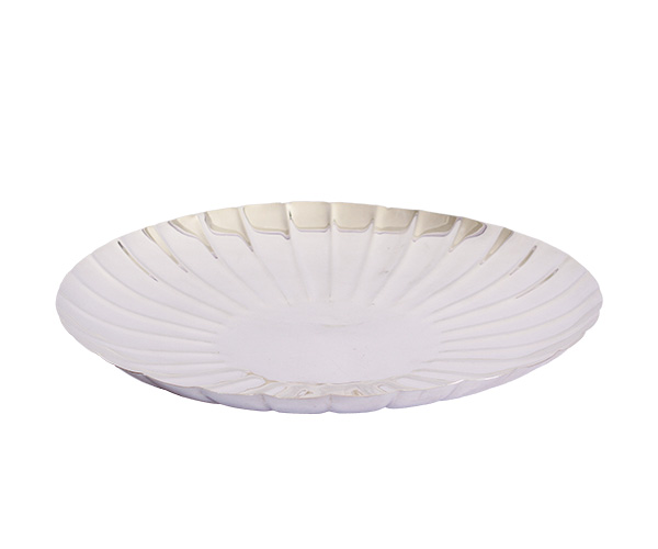 SALADEIRA PRATA RED CONCHA LISA 58X8CM