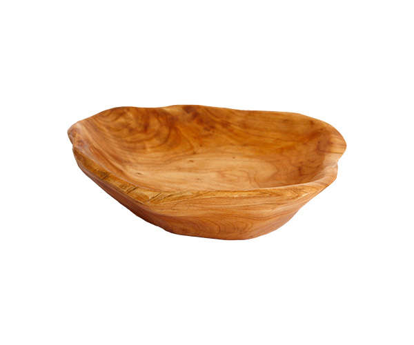 GAMELA DE MADEIRA NATURAL 27X17X5CM