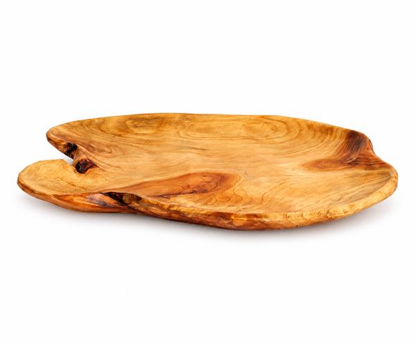 CENTRO DE MESA MADEIRA NATURAL 43X27X6CM