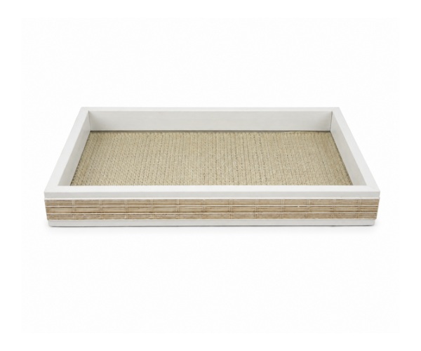 BANDEJA MADEIRA SISAL E BAMBU BCA 37,5X23,5X4CM