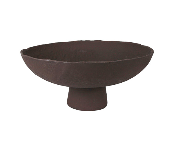 FRUTEIRA CALICE METAL CAFE C/PE 37X16CM