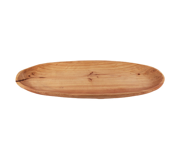 BANDEJA MADEIRA NATURAL OVAL60X24X5CM