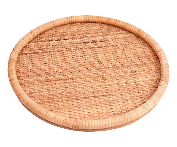 BANDEJA RATTAN NATURAL RED 31,5CM
