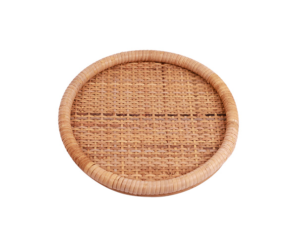 BANDEJA RATTAN NATURAL RED 21,5CM
