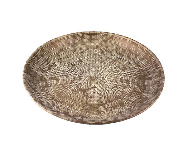 SALADEIRA TEBAS DOURADA 43 CM