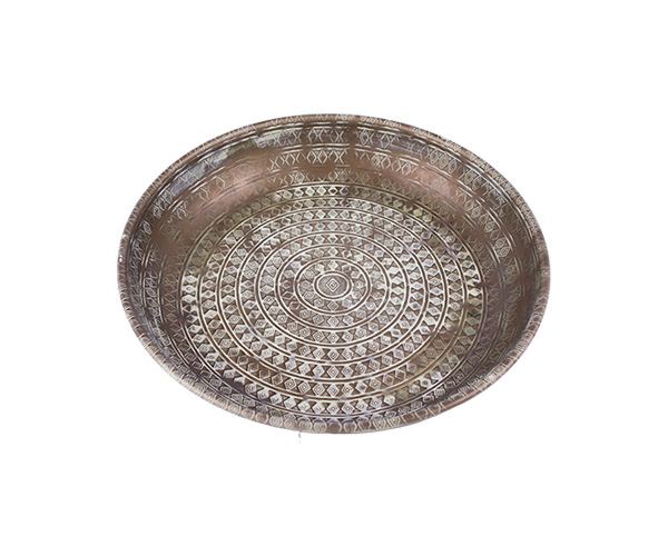 SALADEIRA TEBAS DOURADA 33CM