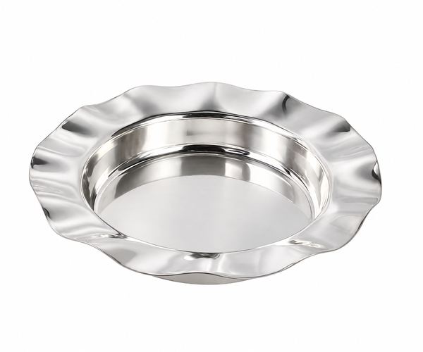 BANDEJA PRATA REDONDA WAVES 42CM