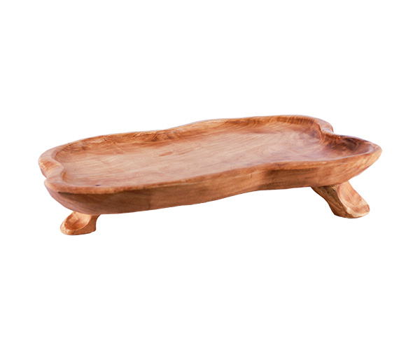 SUPORTE DE MADEIRA NATURAL COM PE 50X30CM