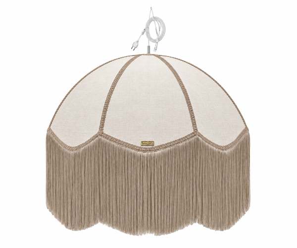 LUMINARIA SOFIE GRANDE TECIDO BEGE 64X73CM KL