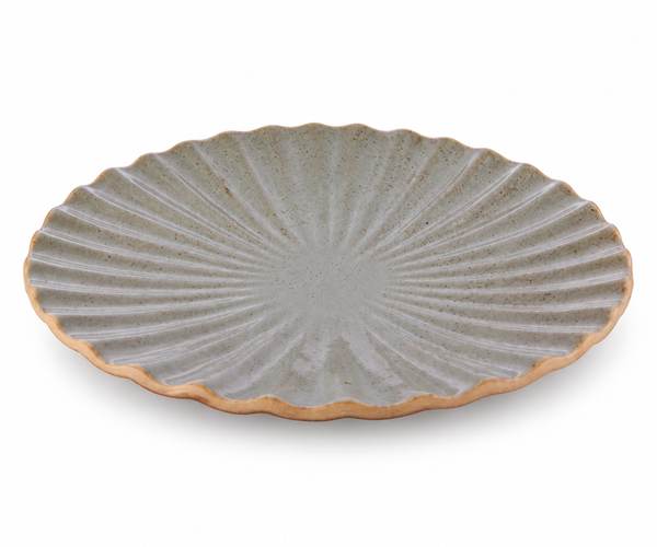 SALADEIRA CANELADA 50CM VERDE KIWI CLT