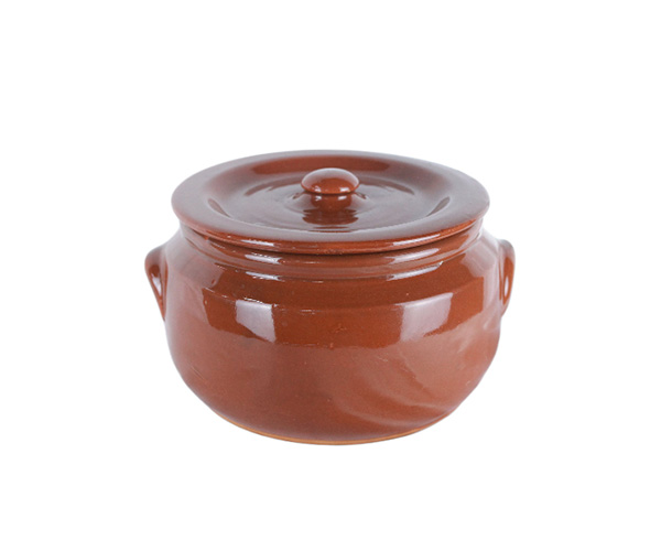 CACAROLA CERAMICA MARROM N2 11X16,5