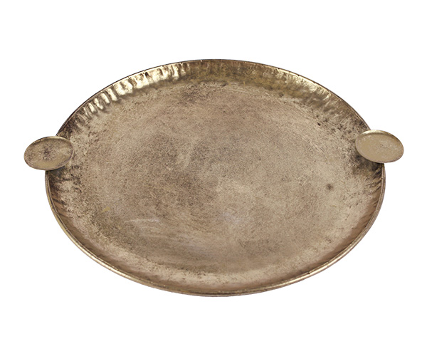 BANDEJA RED METAL DOURADA 50X4,5CM