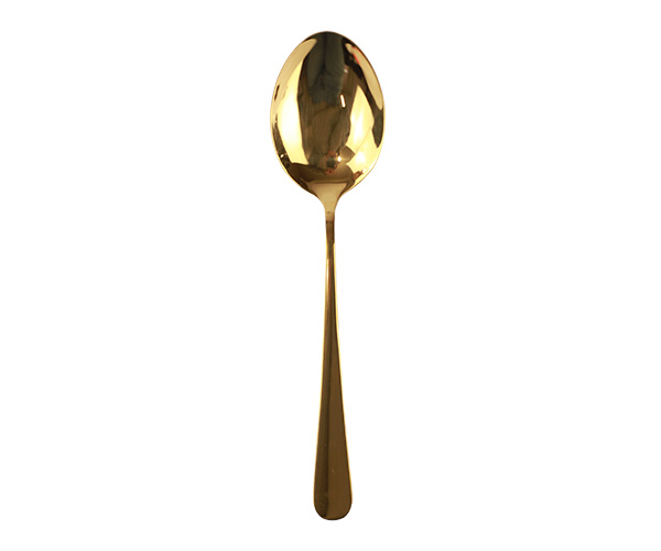 COLHER SERVICO AÇO INOX DOURADO