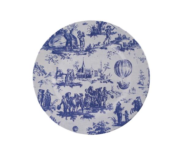 PRATO MESA TOILE DE JOUY AZUL