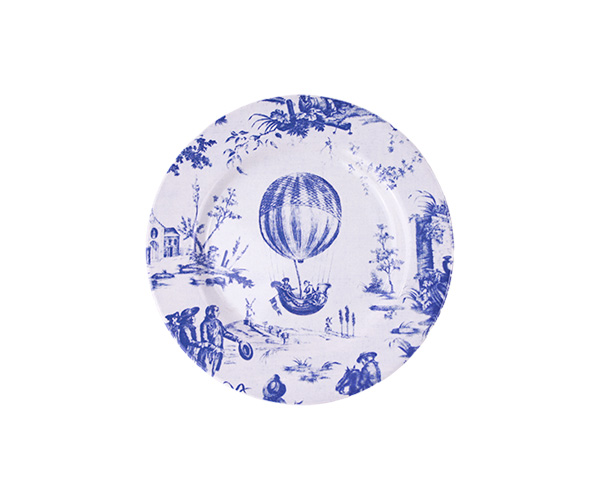 PRATO SOBREMESA TOILE DE JOUY AZUL