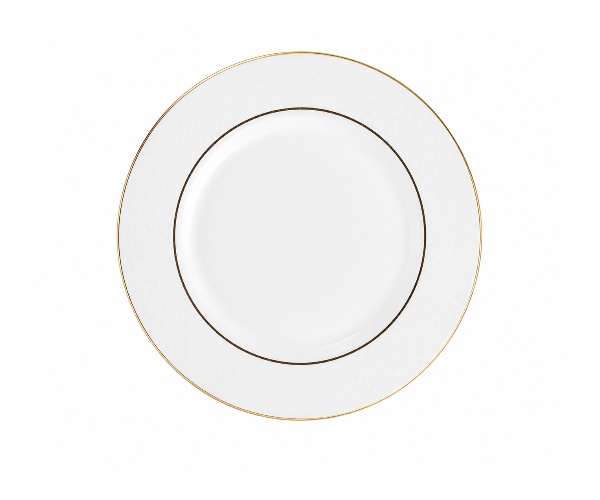 PRATO PORC MESA BRANCO C/FILETE DOURADO