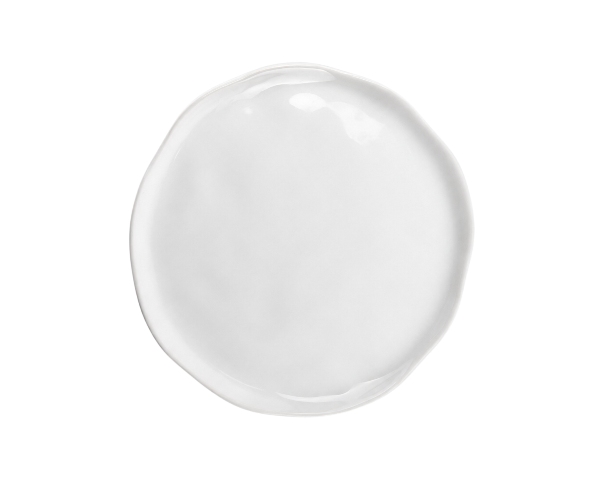 PRATO SOBREMESA MARINA BRANCO ONDULADO