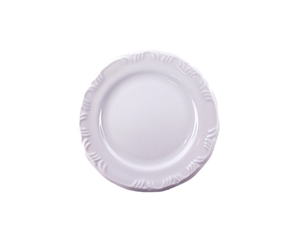 PRATO PORC SOBREMESA POMERODE BRANCO 19CM