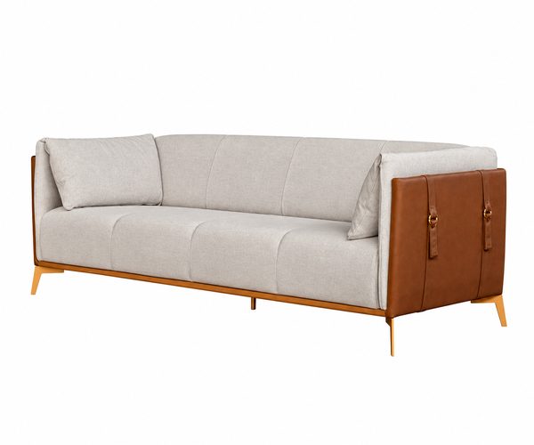 SOFA FERRARA DOURADO SOLE 0.82X2.20X0.83M KL