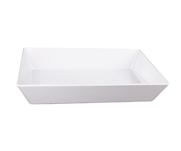 SALADEIRA MELAMINA RET 38X26X7CM 4300ML