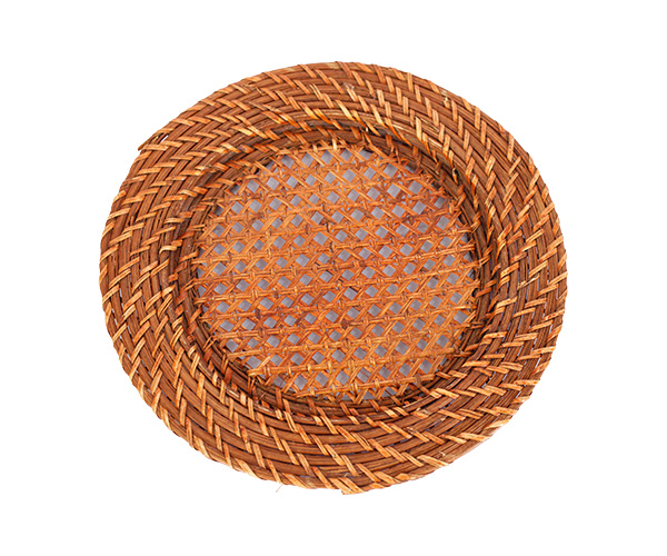 SOUSPLAT RATTAN MARROM VAZADO D=30CM