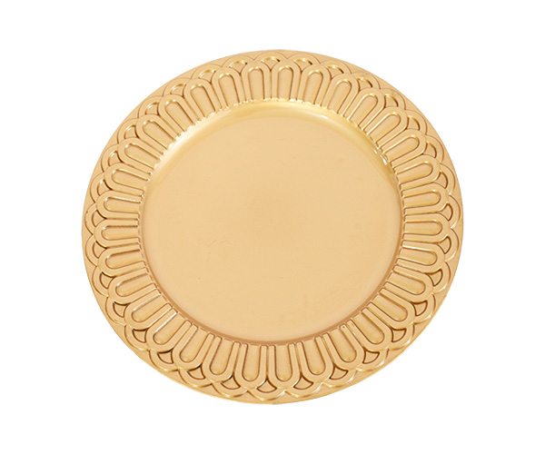 SOUSPLAT PLASTICO DOURADO D=35CM