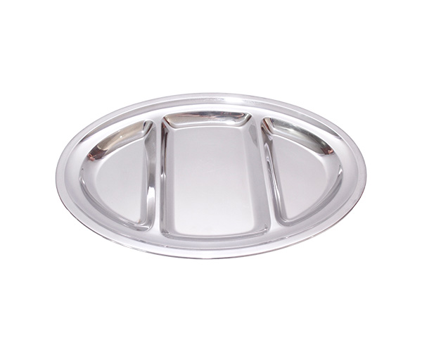 PETISQUEIRA INOX OVAL 0,35X0,23 3 DIVISORIAS