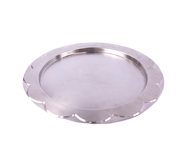 BANDEJA INOX RED D=45 CM BORDA FLOR