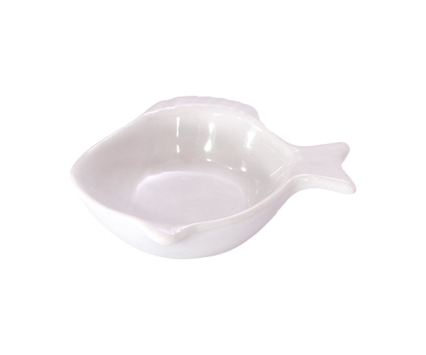 MINI PEIXE PORCELANA BRANCA CX75