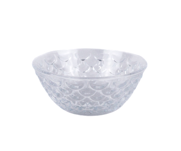 MINI BOWL VIDRO C/ ESCAMA TRANSPARENTE