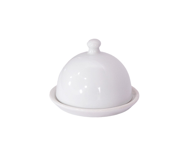 MINI CLOCHE PORC BRANCA C/ PIRES CX15