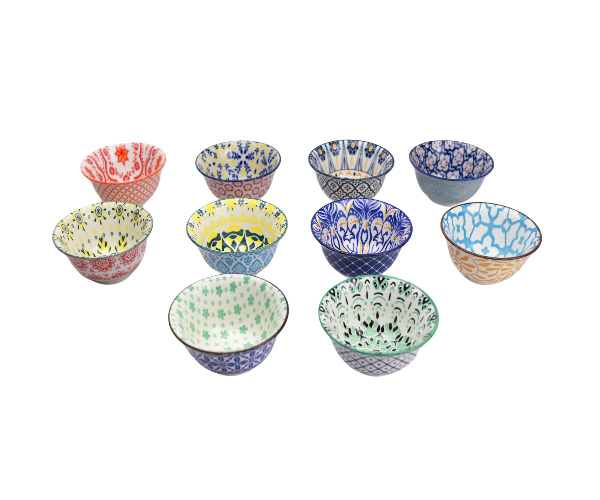 MINI BOWL PORC FLORIDO 90ML 8X4,5