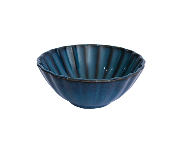 BOWL CERAMICA SCALLOP AZUL 15X6CM